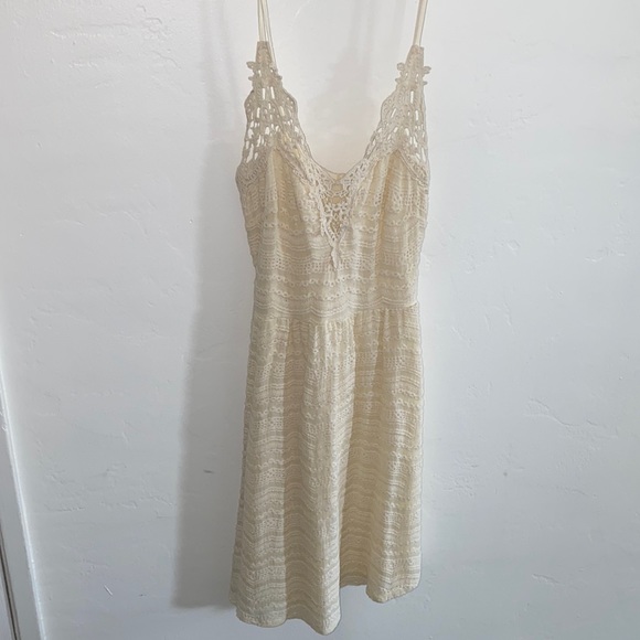 Just Me Crotchet Dress - Ivory - Large - Picture 1 of 3